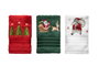 Mijölnir Santa C Juego de Toallas de Lavado 3 Piezas Verde, Rojo, Blanco